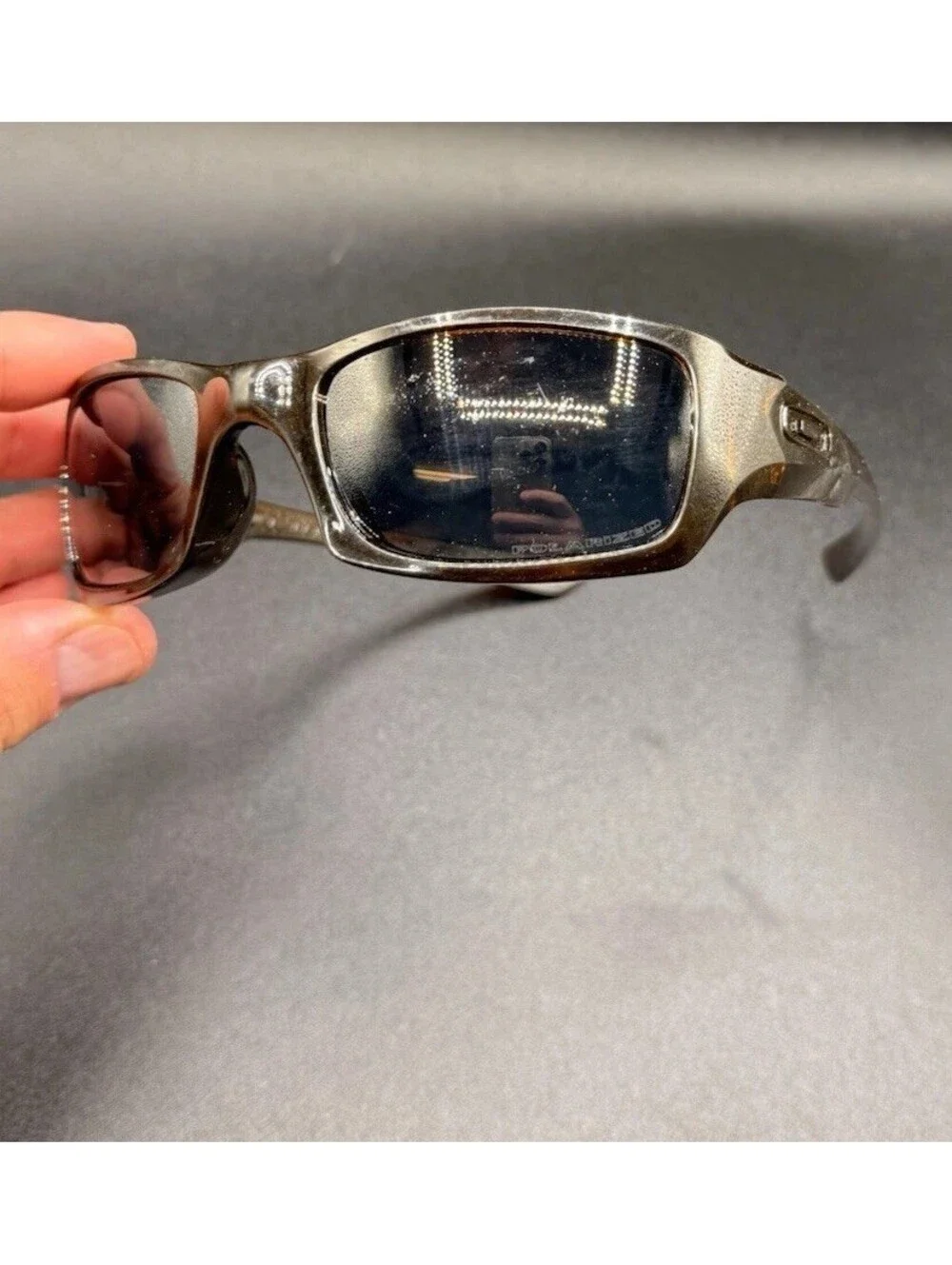 Oakley Five Squared Rootbeer/Grey Polarized Lenses  (No Icons)
